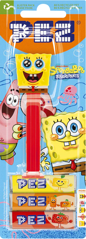 Dispensador PEZ Bob Esponja Happy