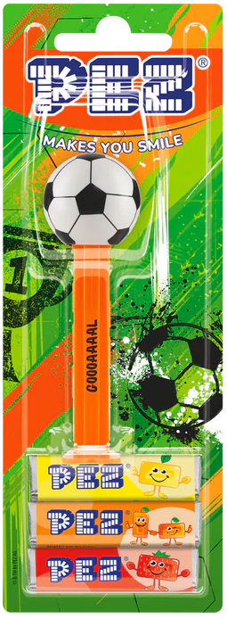 Dispensador PEZ Fútbol Naranja
